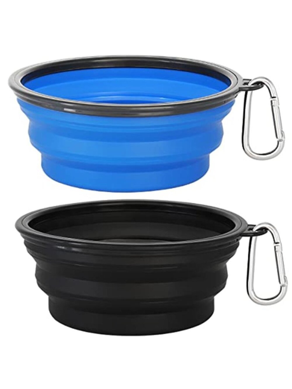 Large Collapsible Dog Bowls 2 Pack 34oz Foldable Dog Travel Bowl